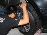奥迪Q5改装轮毂轮胎（MTM19寸锻造轮毂马牌轮胎）