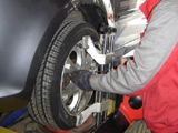 奇瑞A1改装普利司通轮胎作业