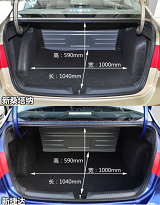 大众新桑塔纳与大众新捷达储物空间对比