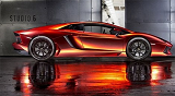 兰博基尼Aventador改装 橙红色的时尚性感