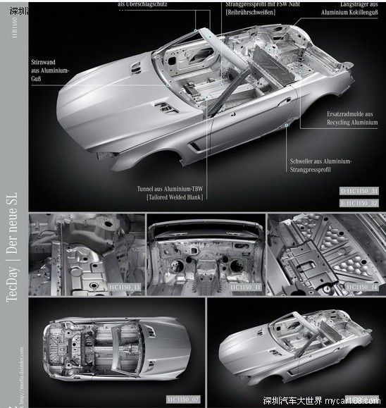 2012款奔驰SL级最新谍照 将采用全铝车身