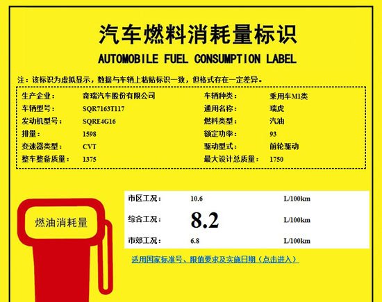 瑞虎新款汽车将上市 搭载CVT变速器