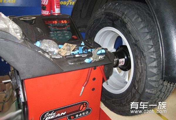 三门超级维特拉改装固特异轮胎作业