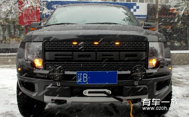 福特猛禽F150改装越野绞盘_辅助灯