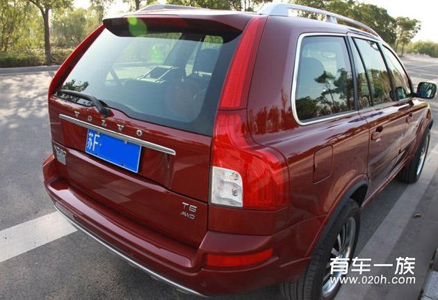 红色沃尔沃XC90_T5豪华版提车作业与优缺点评价