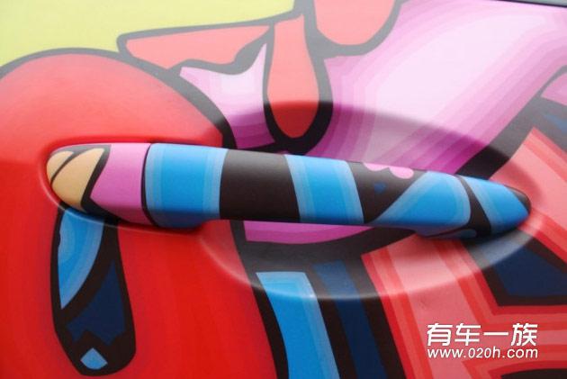 马自达2改装全车彩绘涂鸦膜作业