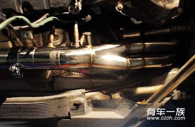 AMG 奔驰C63改装IPE可调式全段排气作业