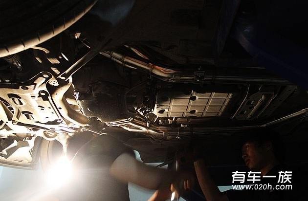 AMG 奔驰C63改装IPE可调式全段排气作业