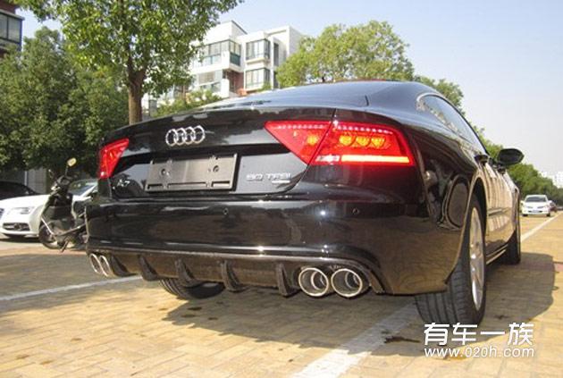 奥迪A7外观电镀改色_改装4出排气 _避震_轮毂
