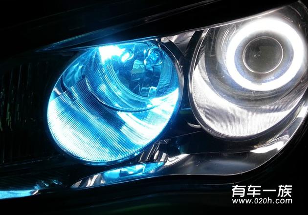 荣威350改装全车灯光作业 氙气大灯_双光透镜_日行灯