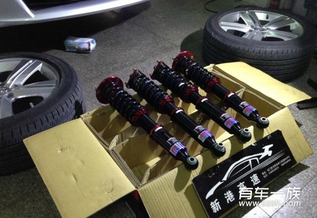 丰田锐志改装18寸轮毂BC绞牙及底盘加固作业