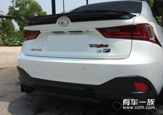 雷克萨斯is250f改装轮毂刹车_四出排气_前后唇_压尾翼