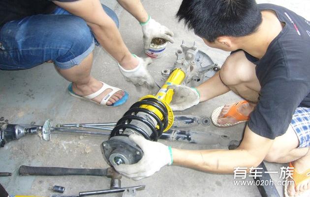 帕萨特改装B12避震轮毂轮胎刹车卡钳动力升级改装后评价