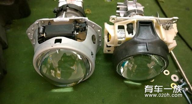 标致3008改装海拉透镜氙气大灯氙气雾灯 灯光升级作业