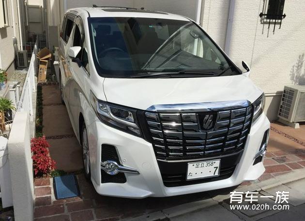 2015新款白色丰田埃尔法提车作业 日本埃尔法提车价格
