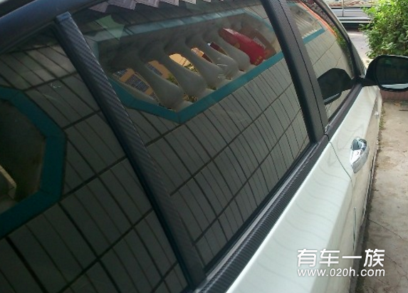 锋范DIY改装贴4D碳纤维车窗饰条
