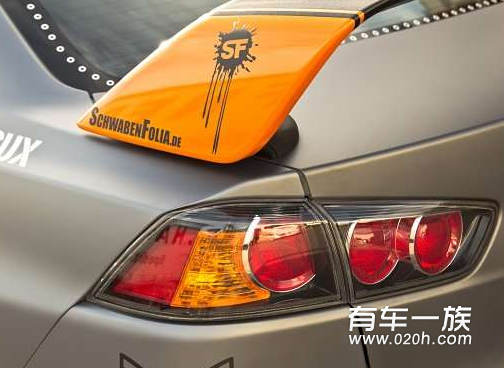 改装三菱EVO X最新车身套件轮圈