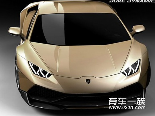 兰博基尼Huracan改土豪金车身
