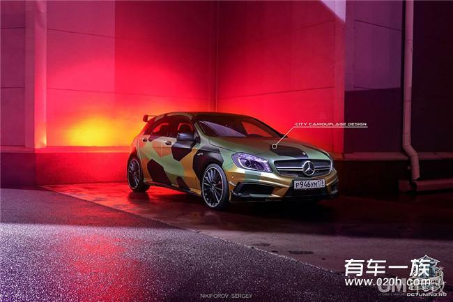 战斗民族的迷彩情结 DC改装A45 AMG