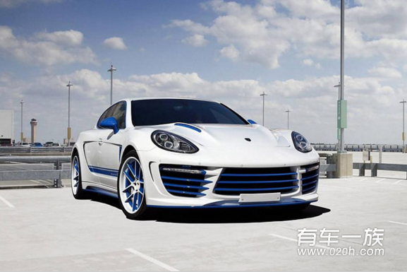 蓝白条纹 TopCar改装保时捷Panamera