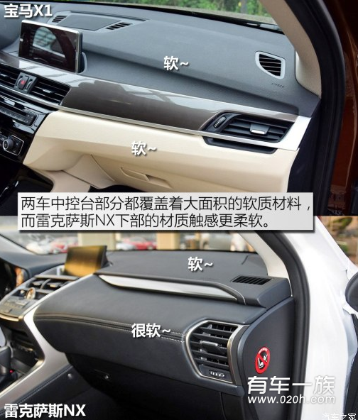 宝马X1与雷克萨斯NX豪华内饰哪家强