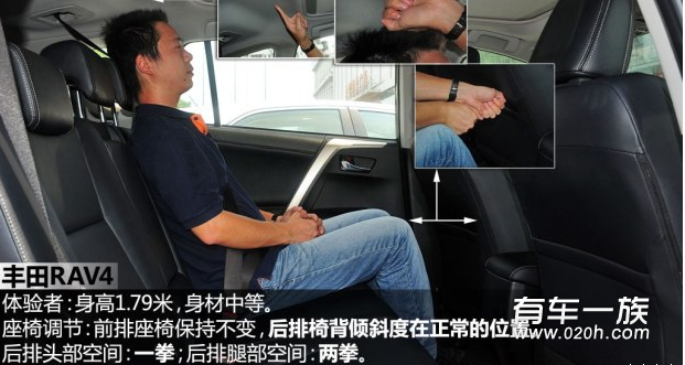 丰田RAV4与本田CR-V乘坐空间的较量
