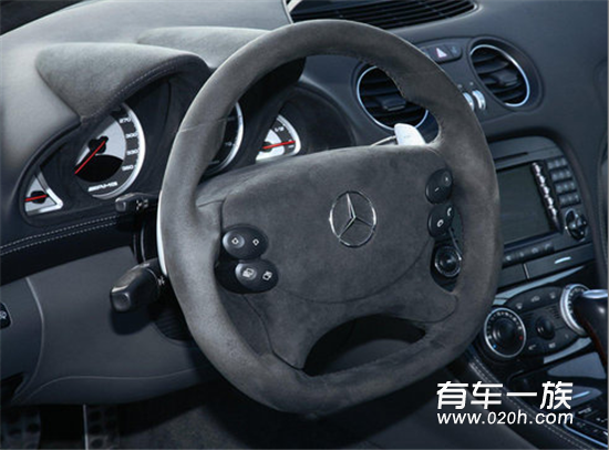 奔驰SL65 AMG酷黑改装 宽体+超宽边轮毂