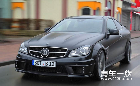 双涡轮V12引擎的震撼 Brabus改装奔驰C-Coupe