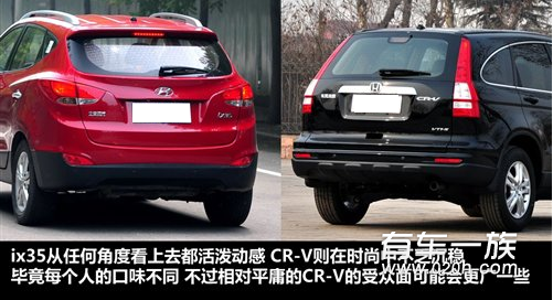 现代ix35与本田CR-V外观哪个更大
