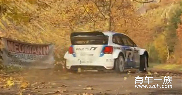 大众Polo R赛车首次路试 进军WRC拉力赛