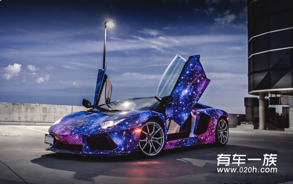 披上璀璨星空外衣 兰博基尼Aventador改装