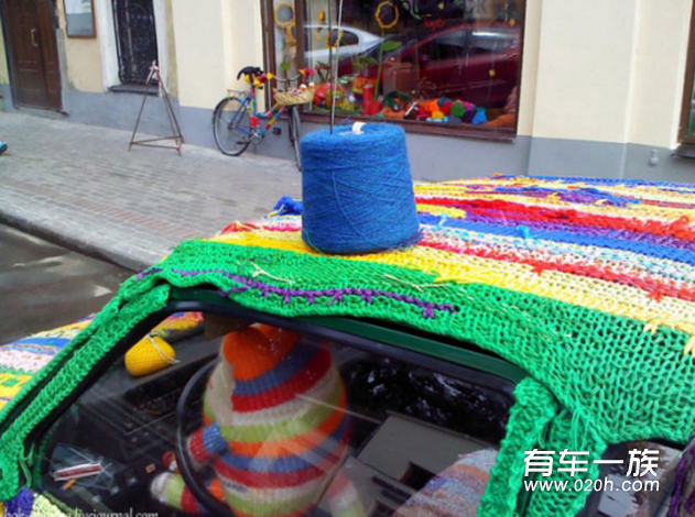 国外汽车改装 穿上奶奶织的毛衣