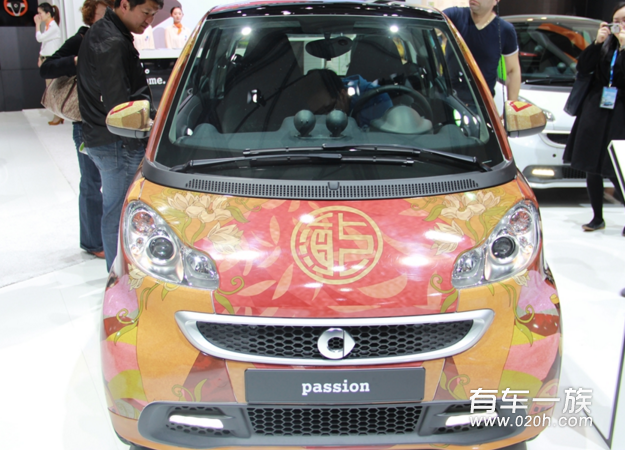 smart外观改装车身彩绘中国风