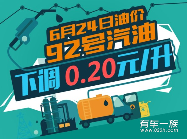 油价下调最新消息 加满一箱92号汽油省10块